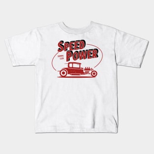 Speed and Power - Hot Rod Club Kids T-Shirt